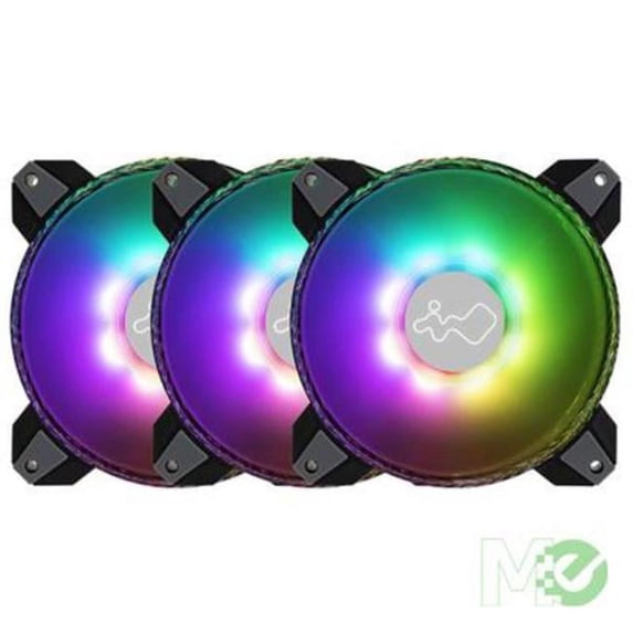 Inwin Development SATURNASN120 120 mm Addressable RGB Triple Fan Kit, Black