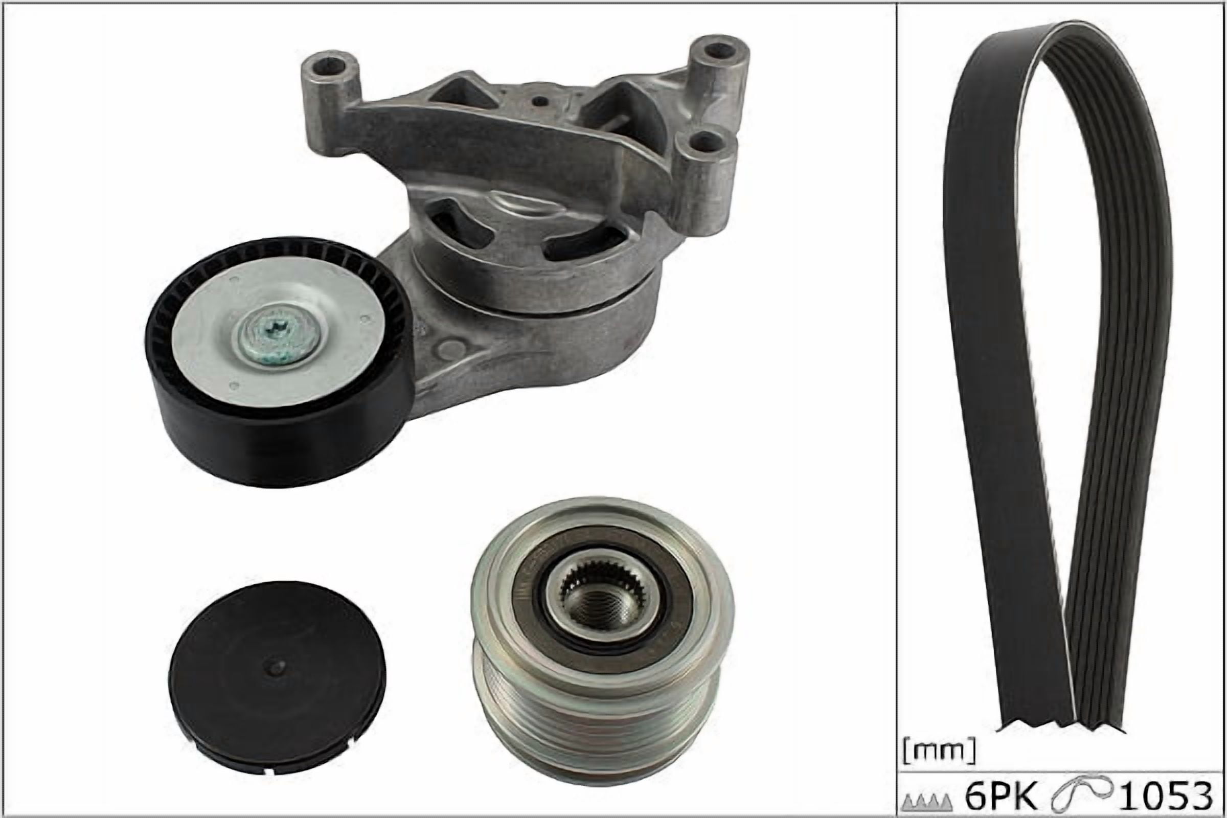Schaeffler INA FB00522K, BDC FEAD Kit, Compatible with Volkswagen Eos 07-09, GTI 06-08, Golf 12-13, Jetta 08, Passat 06-08