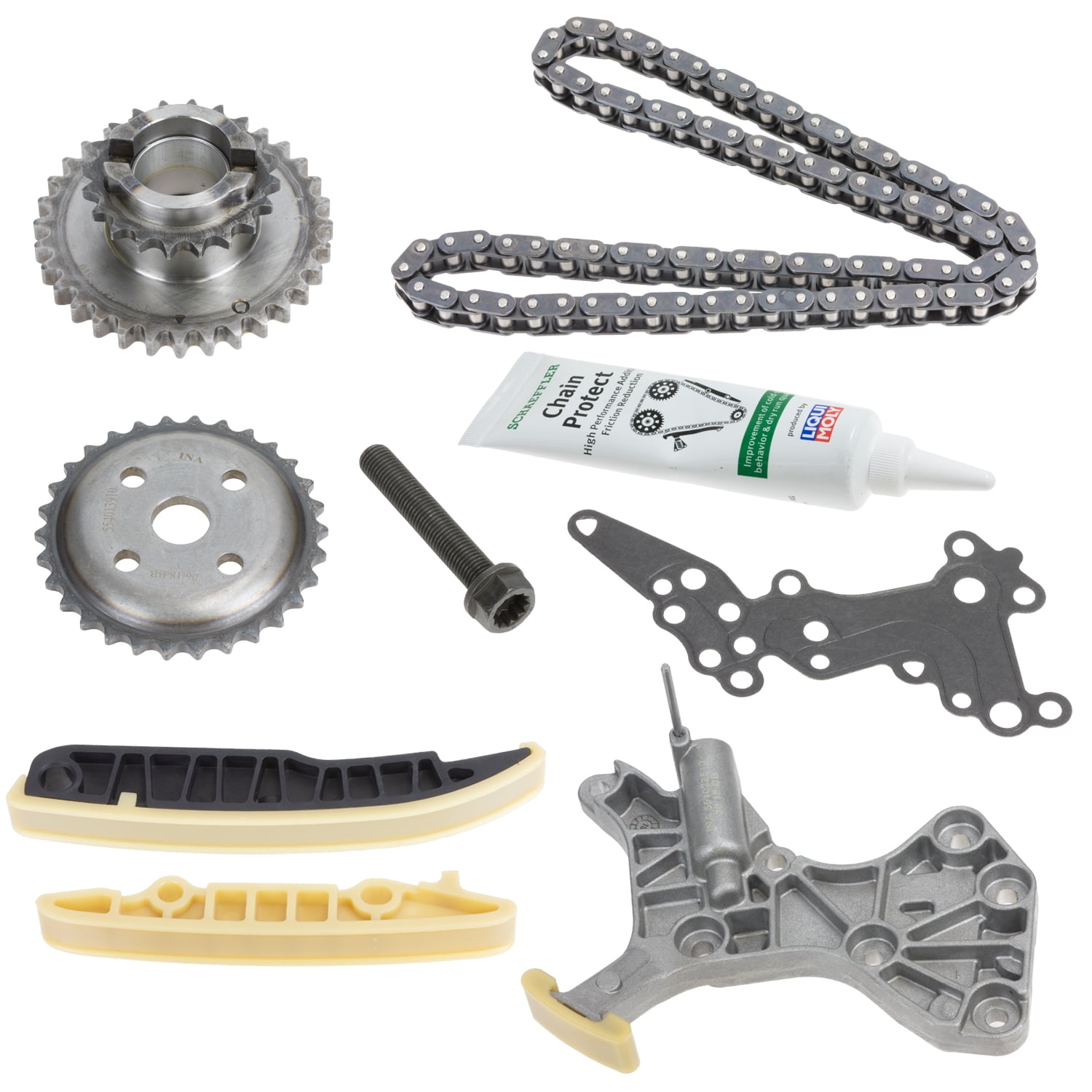 Schaeffler INA ZC00863K, CDC Timing Chain Kit, Compatible with Volkswagen Beetle 06-17, Golf 10-14, Jetta 05-17, Passat 12-14/17, Rabbit 06-09