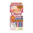 thumbnail image 1 of Inaba Salmon Churu Creamy, Lickable Purée Cat Treat, 0.5 oz Tube, 10 Tubes, Salmon Variety, 1 of 9