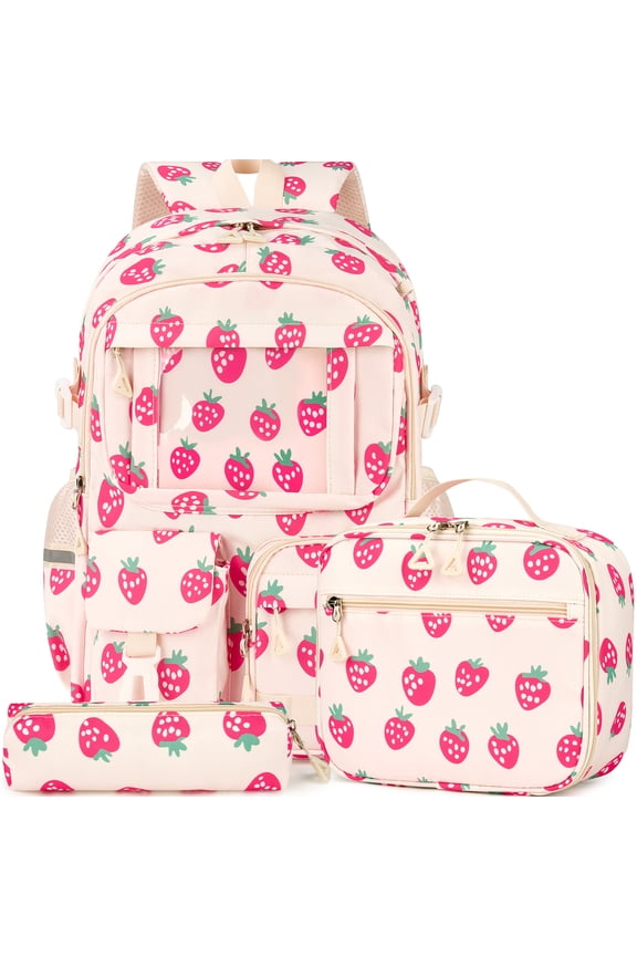School Backpacks for Teens 3PCS Set Middle School Bookbag Students Lightweight Durable Casual Outdoor Daypack College