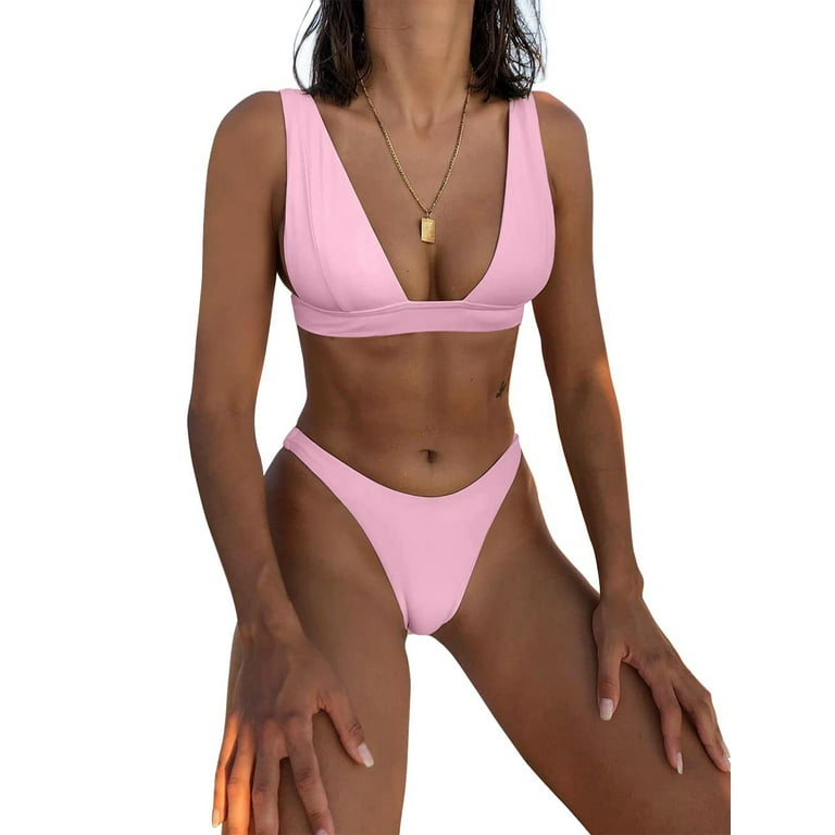 Deep v push up bikini sale