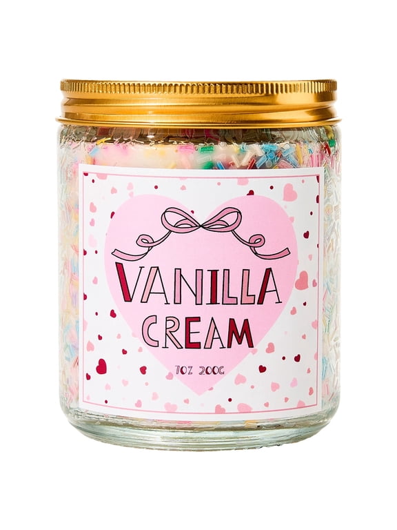 Candle for Anniversary Valentine's Day Wedding Gift Women, Men, Mom, Dad, Sister Best Gifts for Her Ideas 7oz Scented Candle with Sprinkles Natural Soy Wax Vanilla Scented Candles