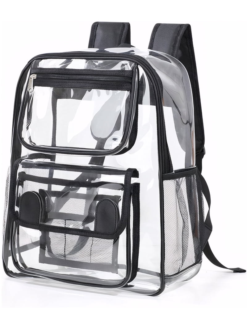 Inadays Clear Backpack for School PVC Clear Bookbag Heavy  display picture 3