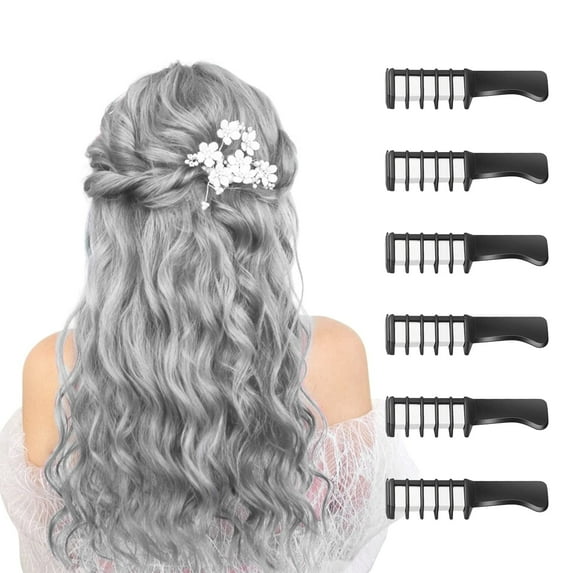 Inadays Hair Chalk Comb Temporary Bright Hair Color Dye for Girls Kids, Washable Hair Chalk for Kids-Girls Toys Birthday Halloween Christmas Gifts for 6 7 8 9 10 11 12 Year Old Girl (6 Colors)