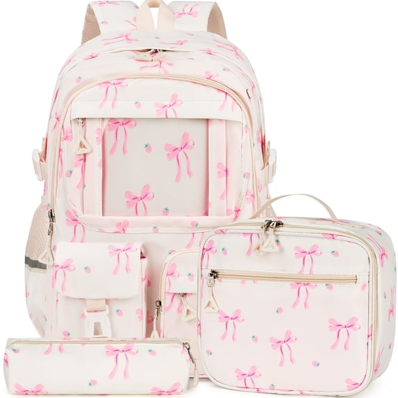 Inadays School Backpacks for Teens 3PCS Set Middle School Bookbag Students Lightweight Durable Casual Outdoor Daypack College