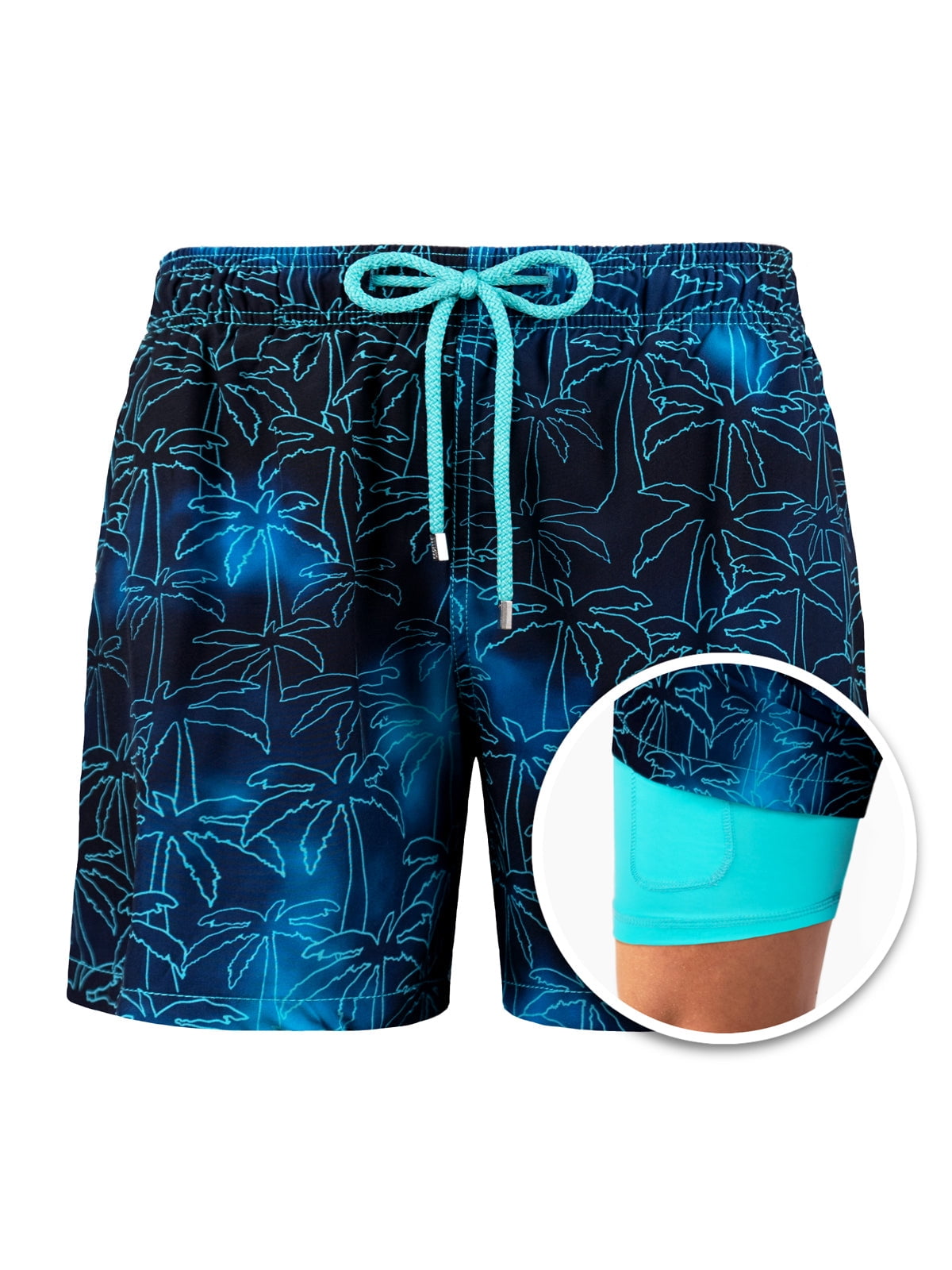 Inadays Men's Swim Trunks with Mesh Lining Quick Dry Sports Shorts ...