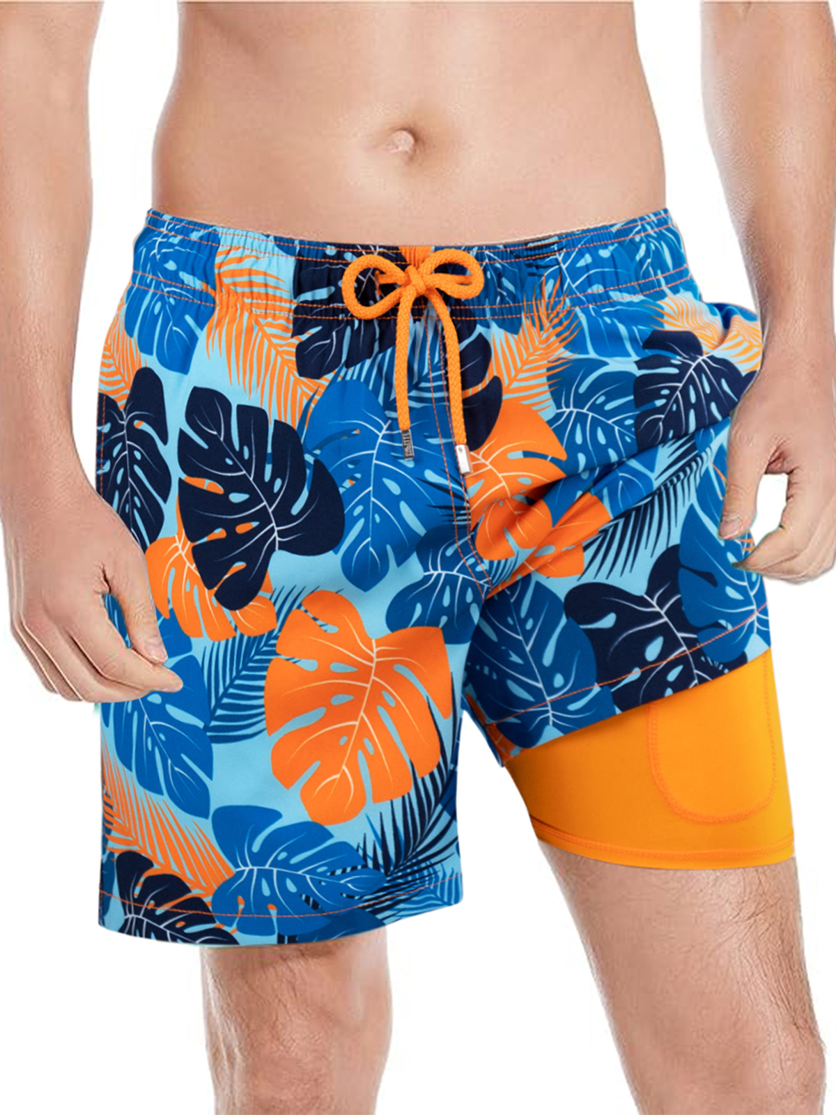 Inadays Men s Swim Trunks with Mesh Lining Quick Dry Sports Shorts Beach Shorts Boardshorts Bathing Suit Swimwear M Walmart