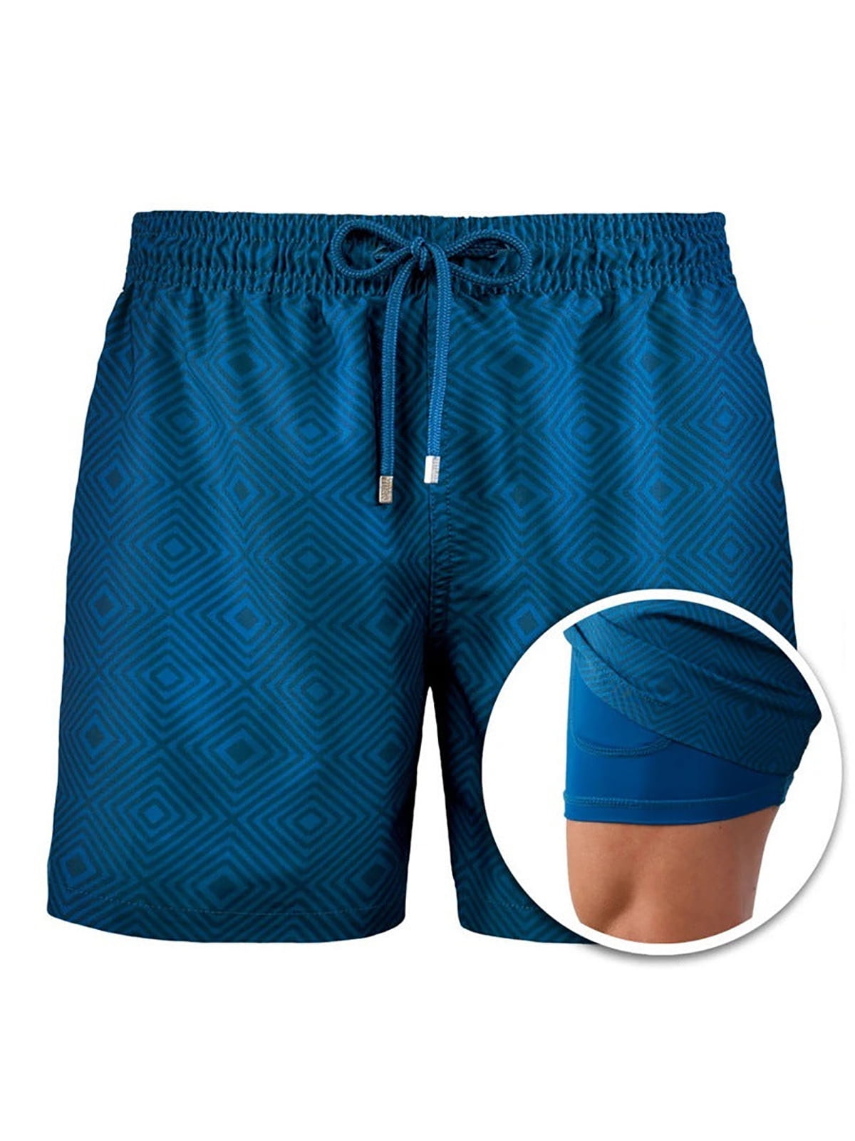 Inadays Men's Swim Trunks with Mesh Lining Quick Dry Sports Shorts