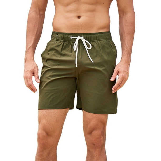 Inadays Mens Swim Trunks with Compression Liner Quick Dry Sports Beach Shorts for Men Swimming Board Shorts Bathing Suits with Pockets Swimwear