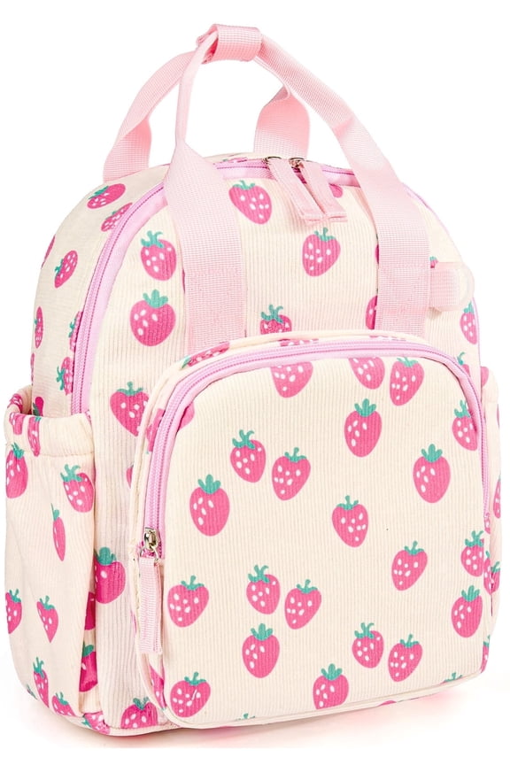 Corduroy Backpack for Aged 2-4 Cute backpack 12" Backpacks Daycare Bags Kawaii School Bookbag