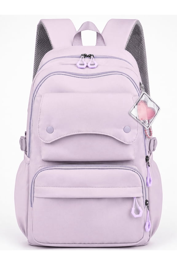 School Backpack, Large Capacity Bookbag for 15.6 Inch Laptop, Water-Resistant Cute Girlish Backpacks for Teen Adults Tween, Lightweight Travel Daypack for Primary Middle School College