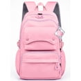 thumbnail image 1 of Inadays School Backpack, Large Capacity Bookbag for 15.6 Inch Laptop, Water-Resistant Cute Girlish Backpacks for Teen Adults Tween, Lightweight Travel Daypack for Primary Middle School College, Pink, 1 of 8