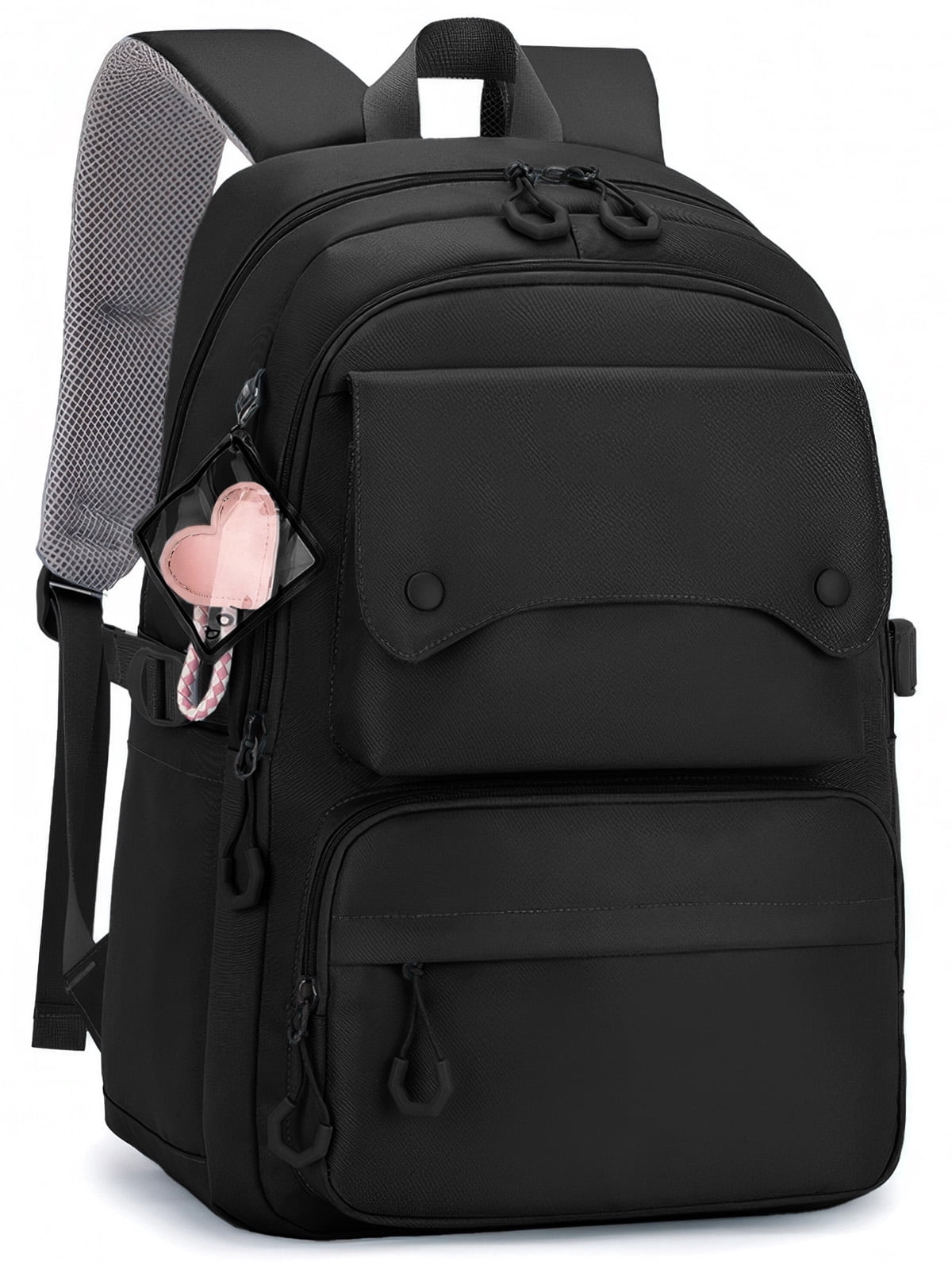 Inadays School Backpack, Large Capacity Bookbag for 15.6 Inch Laptop, Water-Resistant Cute Girlish Backpacks for Teen Adults Tween, Lightweight Travel Daypack for Primary Middle School College