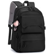Inadays School Backpack, Large Capacity Bookbag for 15.6 Inch Laptop, Water-Resistant Cute Girlish Backpacks for Teen Adults Tween, Lightweight Travel Daypack for Primary Middle School College