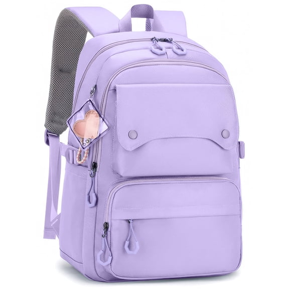 Inadays School Backpack, Large Capacity Bookbag for 15.6 Inch Laptop, Water-Resistant Cute Girlish Backpacks for Teen Adults Tween, Lightweight Travel Daypack for Primary Middle School College