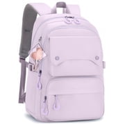 Inadays School Backpack, Large Capacity Bookbag for 15.6 Inch Laptop, Water-Resistant Cute Girlish Backpacks for Teen Adults Tween, Lightweight Travel Daypack for Primary Middle School College