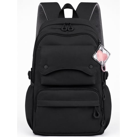 School Backpack, Large Capacity Bookbag for 15.6 Inch Laptop, Water-Resistant Cute Girlish Backpacks for Teen Adults Tween, Lightweight Travel Daypack for Primary Middle School College