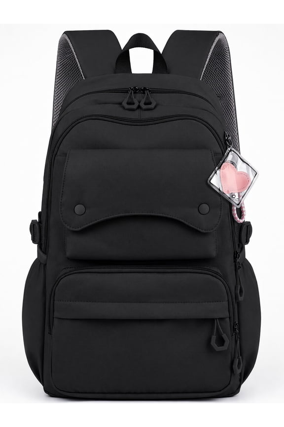 School Backpack, Large Capacity Bookbag for 15.6 Inch Laptop, Water-Resistant Cute Girlish Backpacks for Teen Adults Tween, Lightweight Travel Daypack for Primary Middle School College