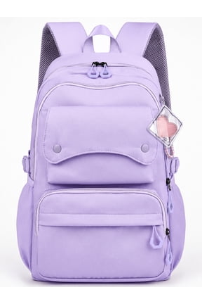 School Backpack, Large Capacity Bookbag for 15.6 Inch Laptop, Water-Resistant Cute Girlish Backpacks for Teen Adults Tween, Lightweight Travel Daypack for Primary Middle School College