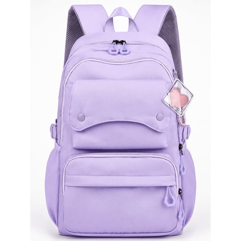 School Backpack, Large Capacity Bookbag for 15.6 Inch Laptop, Water-Resistant Cute Girlish Backpacks for Teen Adults Tween, Lightweight Travel Daypack for Primary Middle School College