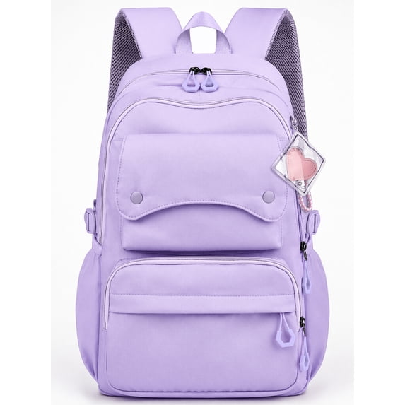 Inadays School Backpack, Large Capacity Bookbag for 15.6 Inch Laptop, Water-Resistant Cute Girlish Backpacks for Teen Adults Tween, Lightweight Travel Daypack for Primary Middle School College