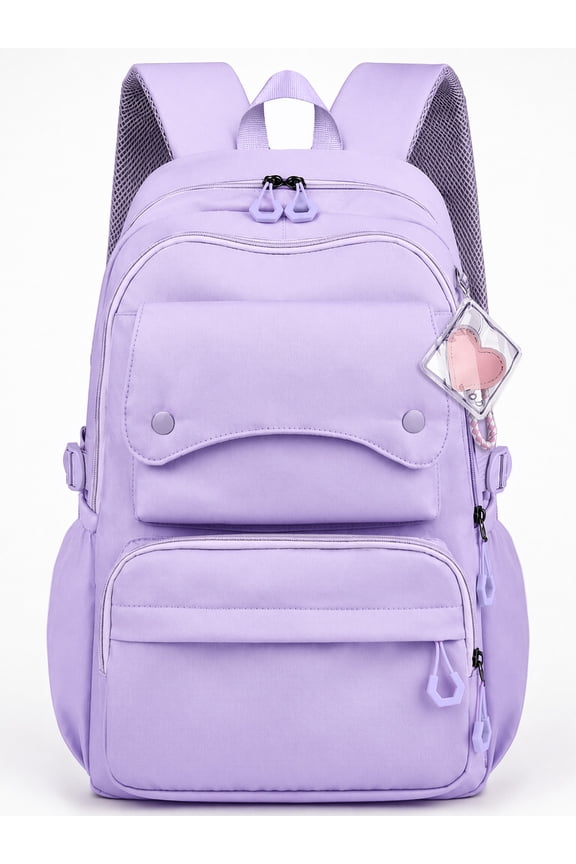 School Backpack, Large Capacity Bookbag for 15.6 Inch Laptop, Water-Resistant Cute Girlish Backpacks for Teen Adults Tween, Lightweight Travel Daypack for Primary Middle School College