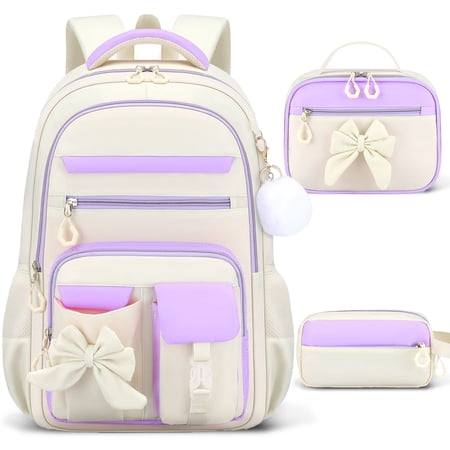 Inadays School Backpack Set Cute Bookbag Set for Elementary Preschool Middle