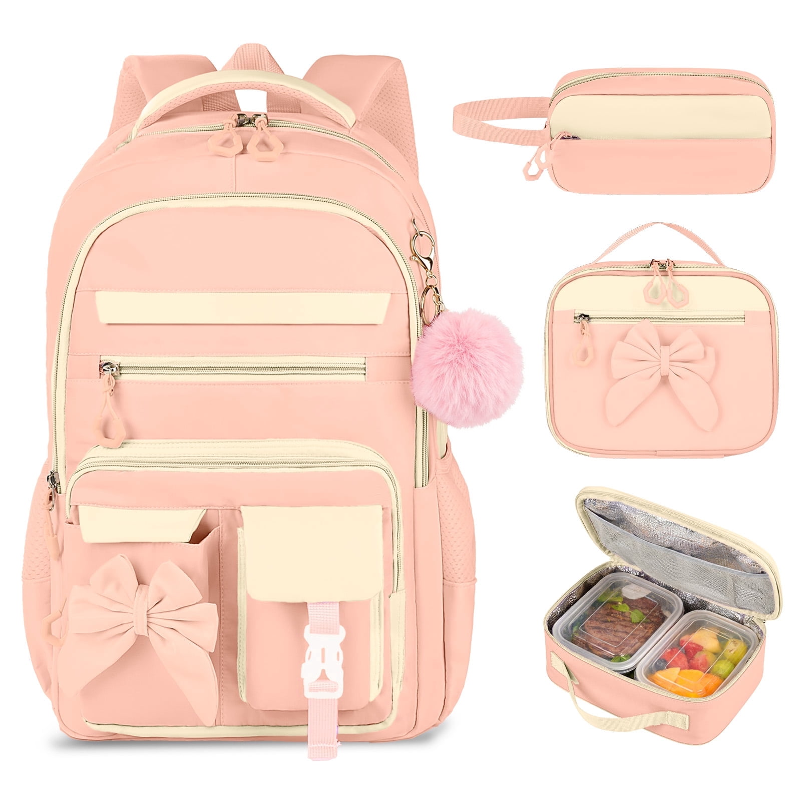 Inadays School Backpack Set Cute Bookbag Set for Elementary Preschool Middle