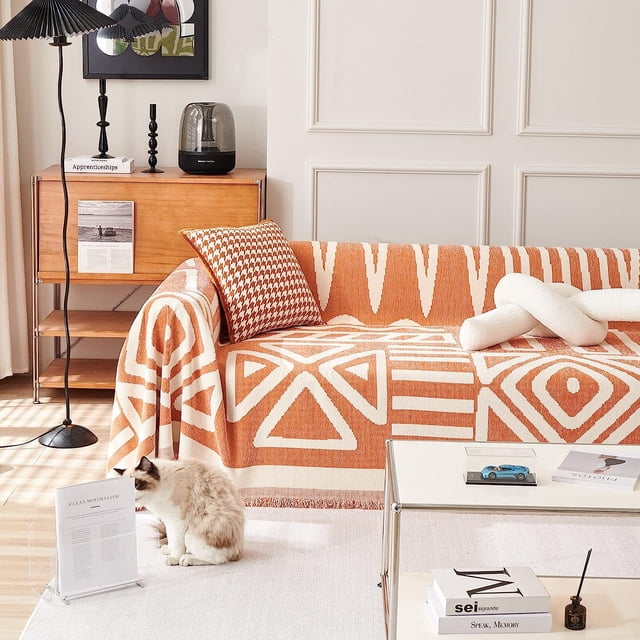 Inadays Sofa Cover Couch Cover Slipcovers Furniture Protector for Chair Loveseat Futon Sectional L Shape Sofa Boho Chenille