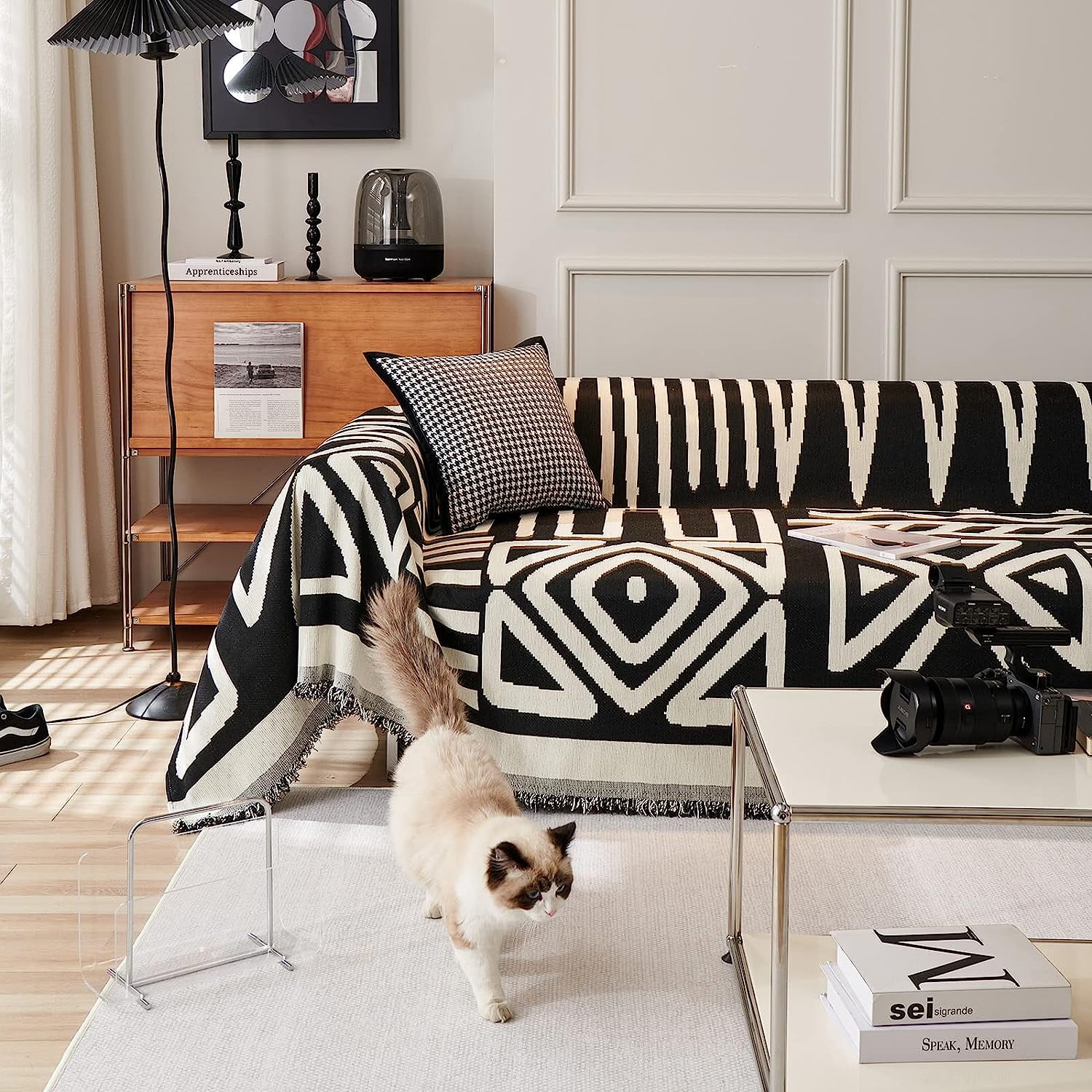 Inadays Sofa Cover Couch Cover Slipcovers Furniture Protector for Chair Loveseat Futon Sectional L Shape Sofa Boho Chenille