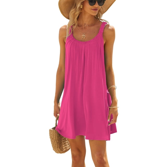 Red Mandala Summer Coverup - Lightweight Beach Dress