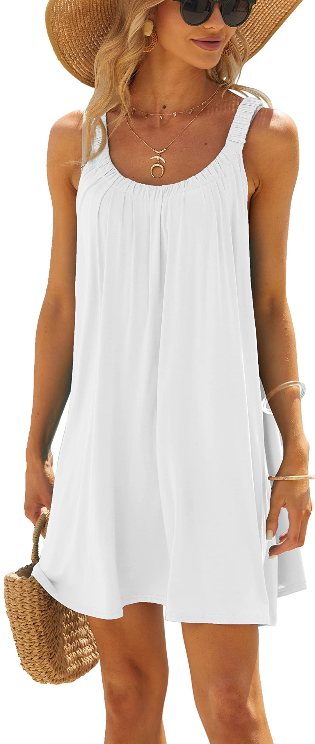 DAKIMOE Women's Summer Beach Dress, Bikini Swimsuit Cover Up