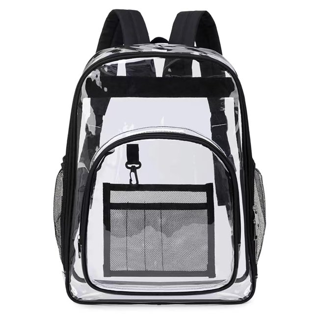 Inadays Waterproof Clear Backpack Heavy Duty PVC Transparent Large