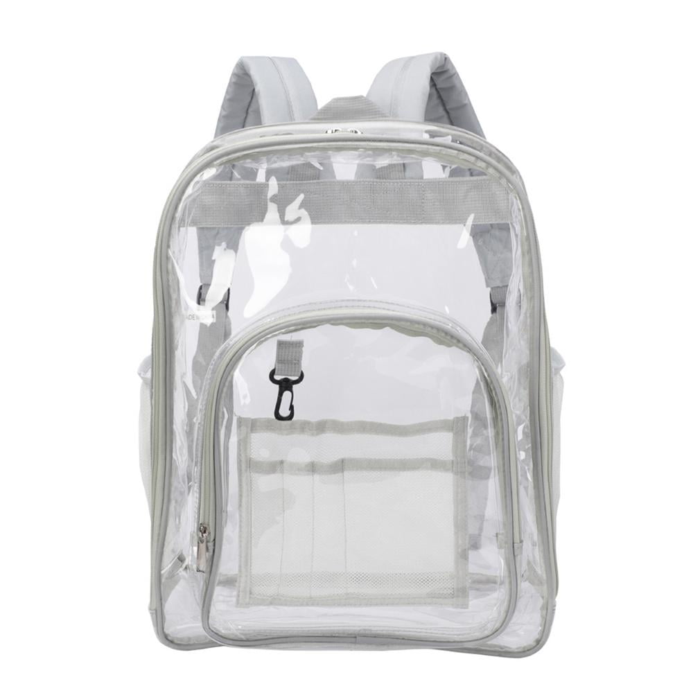 Inadays Waterproof Clear Backpack Heavy Duty PVC Transparent Large