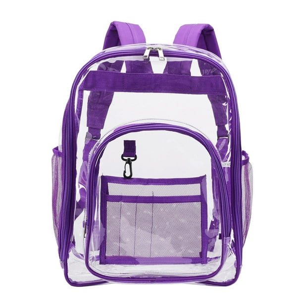 Inadays Waterproof Clear Backpack Heavy Duty PVC Transparent Large ...