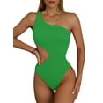 thumbnail image 1 of Inadays Women's One Piece Swimsuit One-Shoulder Swimwear Waist Cutout Swimsuit, 1 of 8