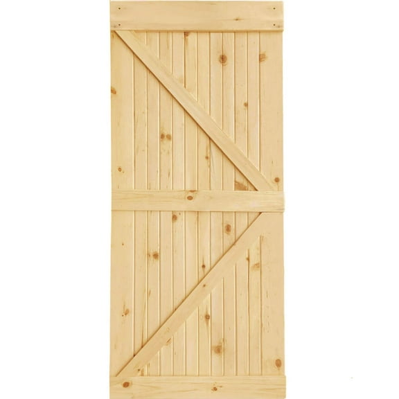 Inandouthome Barn Door DIY Kit K-Bar 83.5 in x 36 in