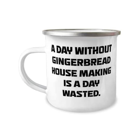 Inappropriate Gingerbread House Making Gifts, A Day Without Gingerbread, Gingerbread House Making 12oz Camper Mug From Friends, Gingerbread house kits, Gingerbread house decorating ideas, Gingerbread