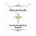 thumbnail image 1 of Inappropriate Granddaughter Gifts, Great, Unique Idea Birthday Cross Dancing Necklace For Granddaughter From Grandmother, Unique granddaughter gifts, Gifts for granddaughter, Personalized, 1 of 5