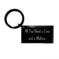 thumbnail image 1 of Inappropriate Maltese Dog Gifts, All You Need is Love and a Maltese, Special Christmas Keychain from Friends, 1 of 1