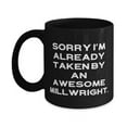 thumbnail image 1 of Inappropriate Millwright Gifts, Sorry I'm Already Taken by, Inappropriate Birthday 11oz 15oz Mug Gifts For Coworkers From Boss, Coffee mug, Tea mug, Travel mug, Stainless steel mug, Insulated mug, 1 of 2