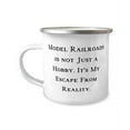 thumbnail image 1 of Inappropriate Model Railroads 12oz Camper Mug, Model Railroads is not Just a Hobby, For Friends, Present From, For Model Railroads, 1 of 2