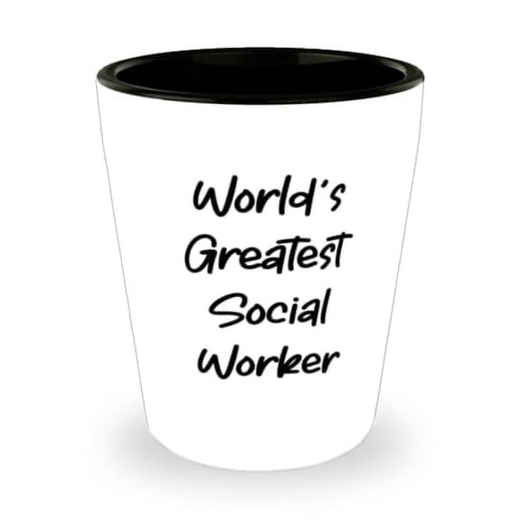 Inappropriate Social worker Gifts, World's Greatest Social Worker, Birthday Shot Glass For Social worker, Gifts for boss, Gift ideas for boss, Best gifts for boss, Thoughtful gifts for boss, Unique