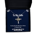 thumbnail image 1 of Inappropriate Wife Cross Dancing Necklace, The Only Thing More Badass Than a Musician is a, Present for Wife, Epic from Husband, 1 of 6