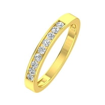 Inara Diamonds Classic Diamond Channel Wedding Band, 0.25ct. t.w, 10K Gold