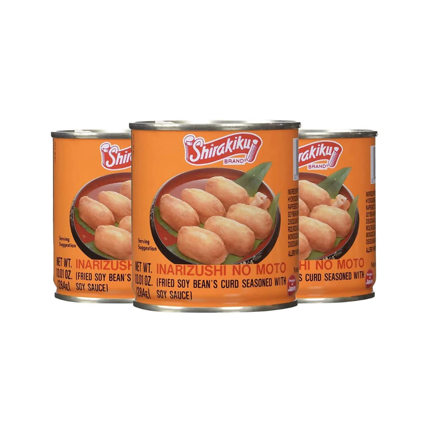Inarizushi No Moto - Japanese Seasoned Fried Soy Bean Curd | Fried Bean Curd, Hydrogenated Vegetable Oil, Wheat, And Soybean | Soy Bean Flavor, 10.01Oz - (Pack Of 3)