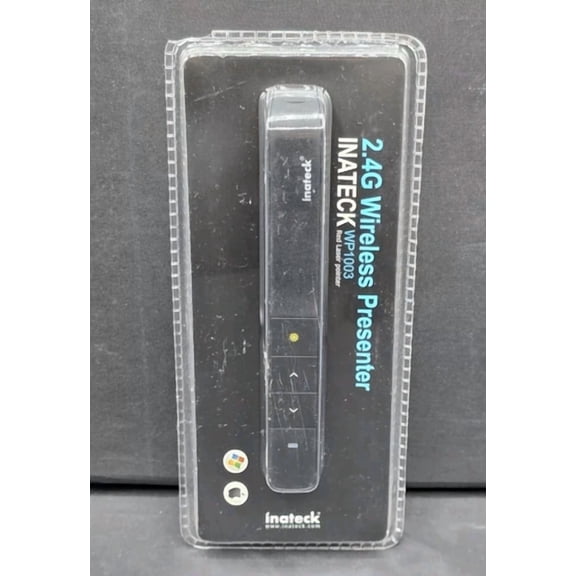 Inateck Wireless Presenter Wp1003 Red Laser Pointer Clicker Rf 2.4Gh New
