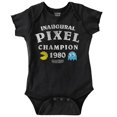 thumbnail image 1 of Inaugural Pixel Puzzle Champion 1980 Romper Boys or Girls Infant Baby Brisco Brands 12M, 1 of 6
