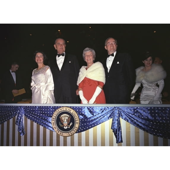 Inauguration Of Lyndon Johnson. Lady Bird Johnson History (24 x 18)